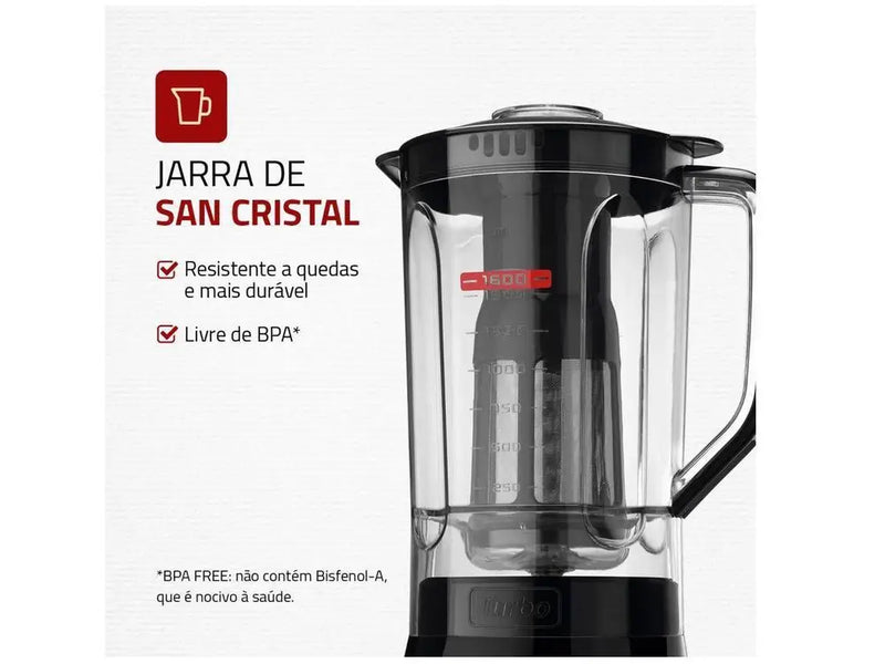 Liquidificador Mondial Turbo Power 500W – Potência e Praticidade na Sua Cozinha!