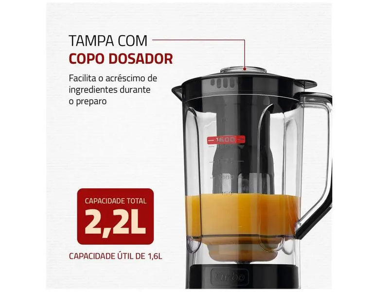 Liquidificador Mondial Turbo Power 500W – Potência e Praticidade na Sua Cozinha!